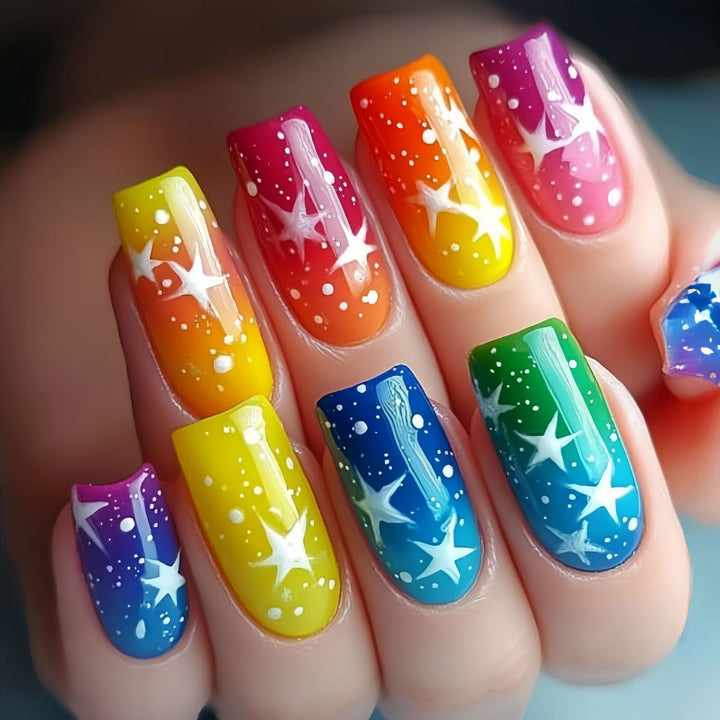 Ombre Starry Nail Art Kalsten