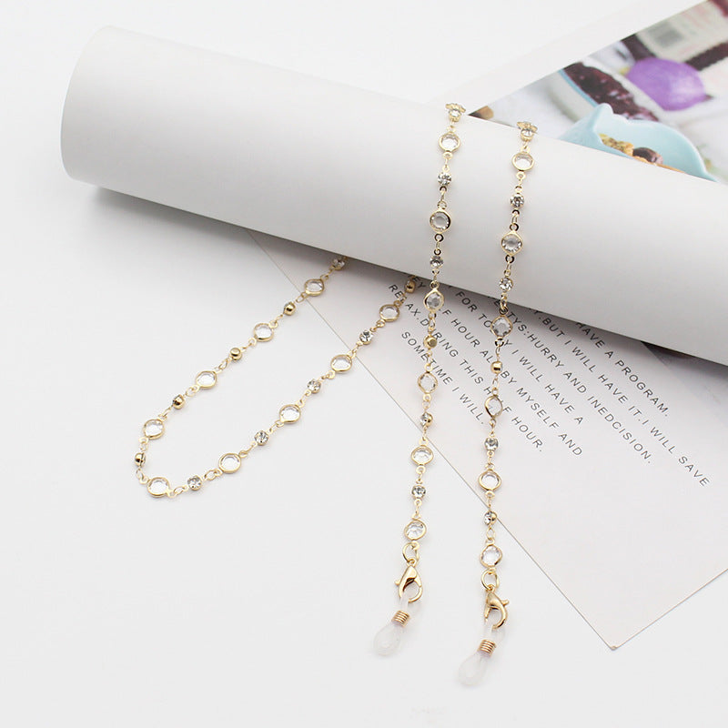 Stylish Gemstone-Linked Eyewear Chain Kalsten