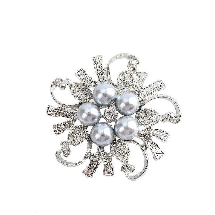 Glamorous brooch with pearl set Kalsten