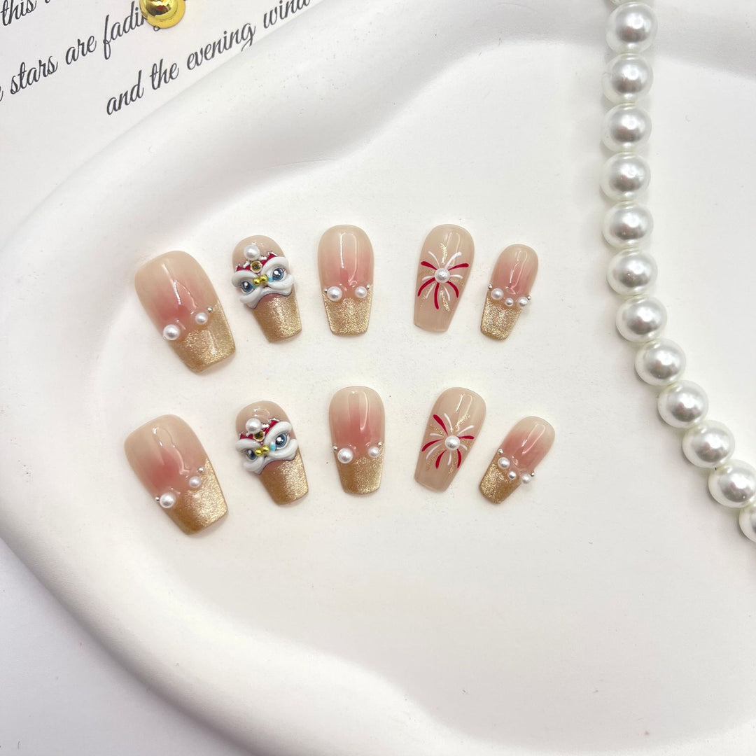 Artistic Glamourous Press-On Nail Set