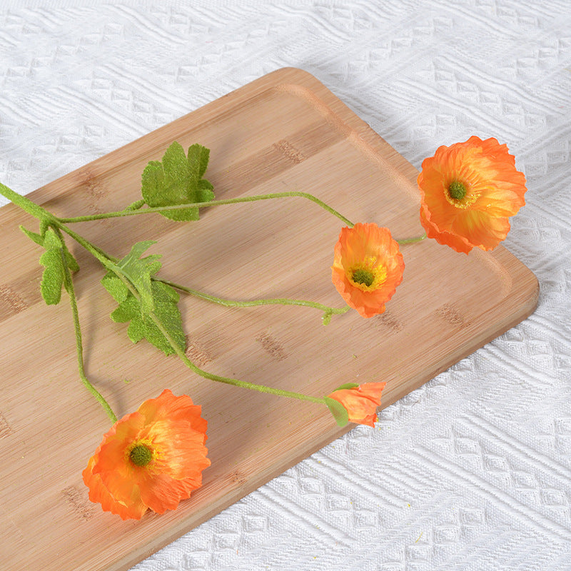 Artificial Poppy Floral Stem