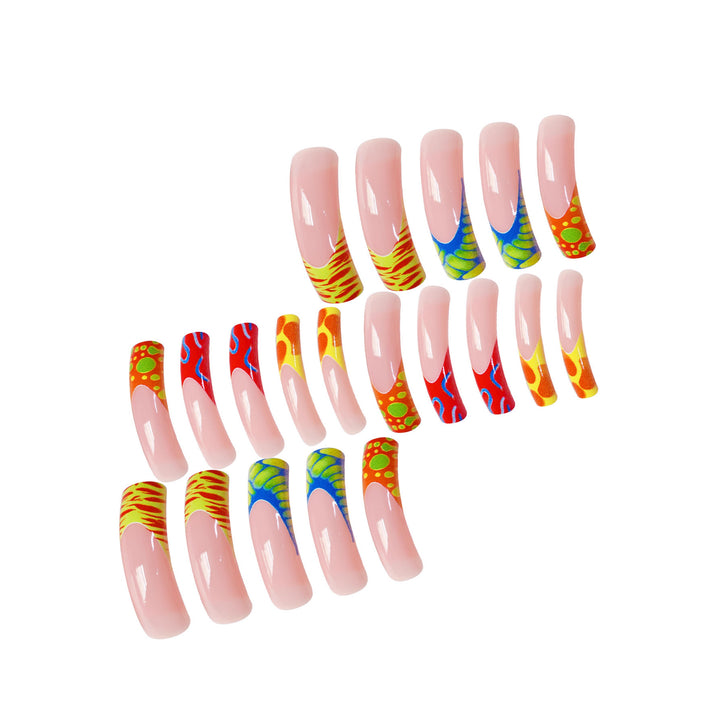 Glamorous 3D Long Stiletto Press-On Nails Kalsten
