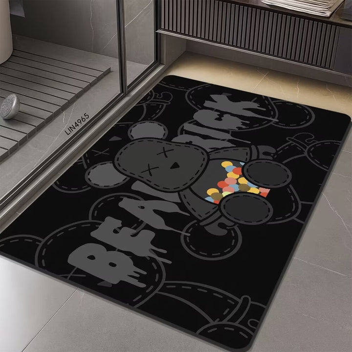 Geometric Hexagonal Pattern Bath Mat Kalsten