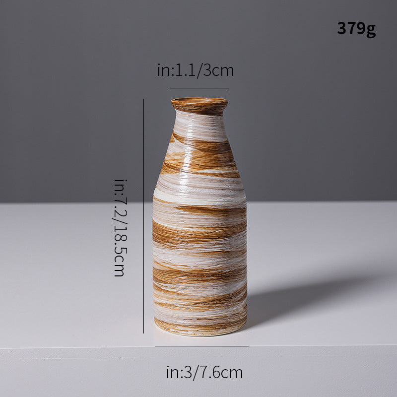 Artistic Spiral Design Ceramic Vase Kalsten