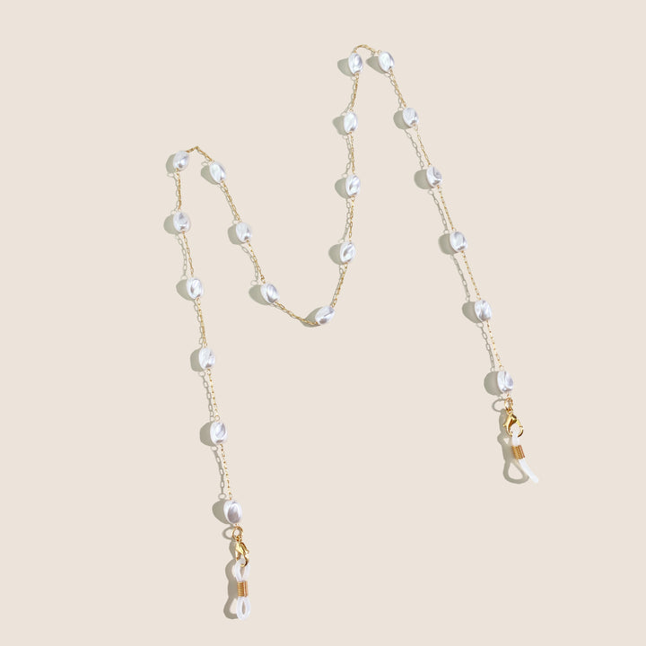 Pearl-Accented Eyewear Chain Kalsten