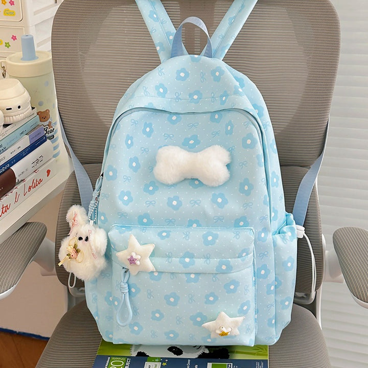 Floral-Embellished Patterned Backpack Kalsten