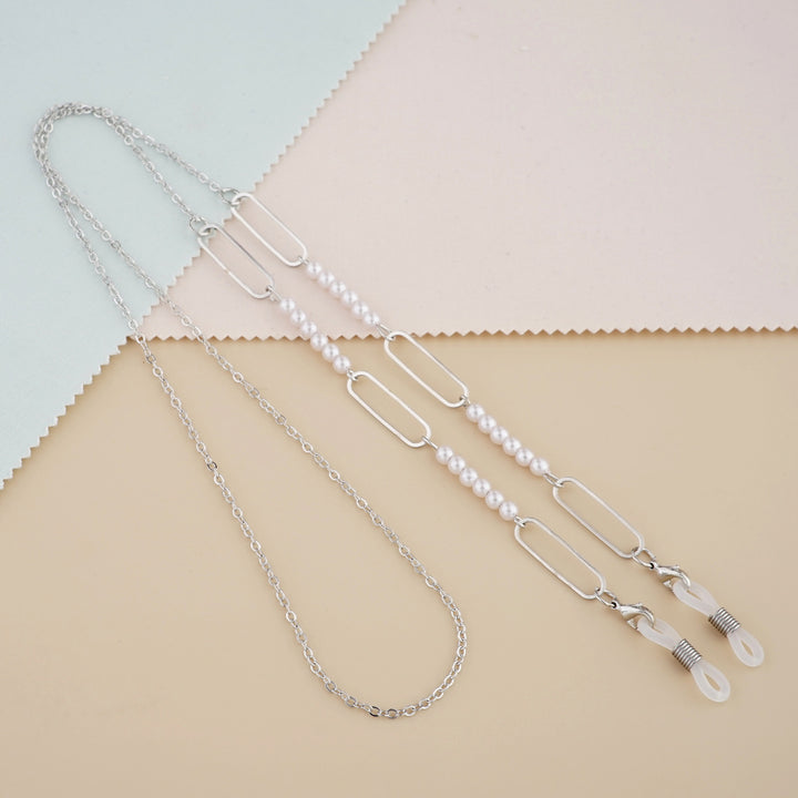 Elegant Pearl and Link Eyewear Chain Kalsten
