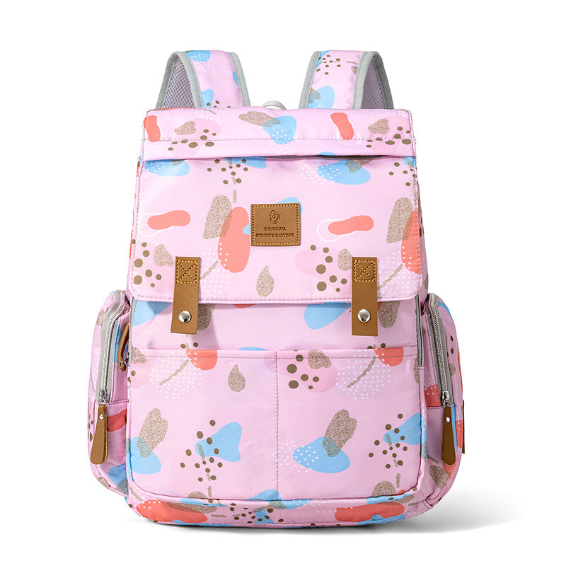 Playful Patterned Multi-Compartment Backpack Kalsten
