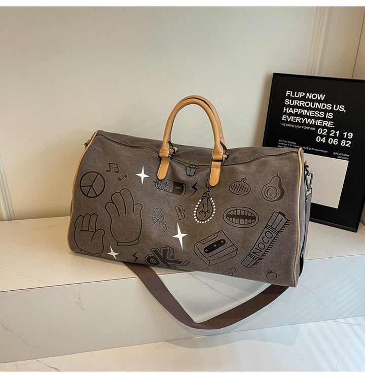 Fun Patterned Weekender Duffle Bag Kalsten