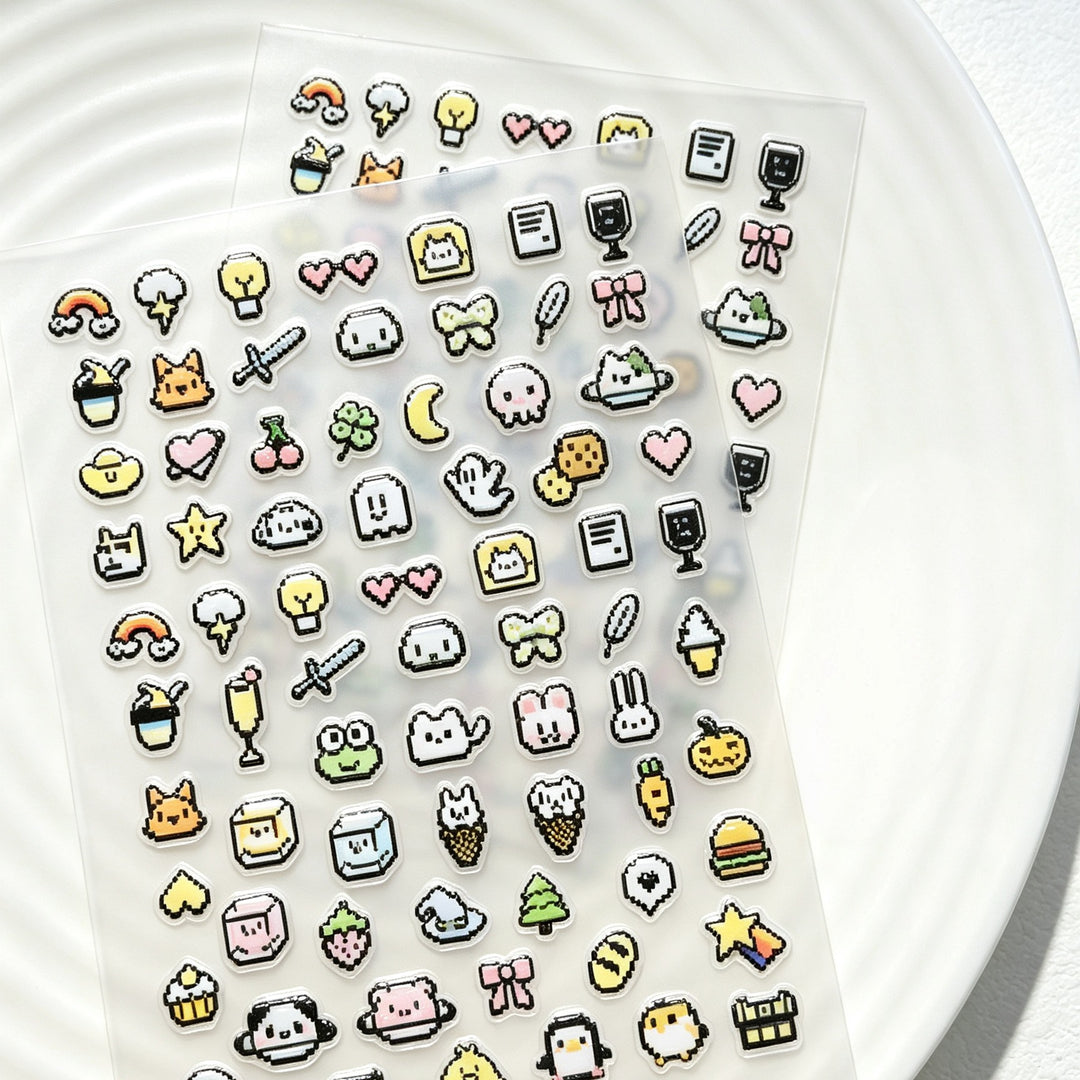 Playful Character Nail Art Stickers