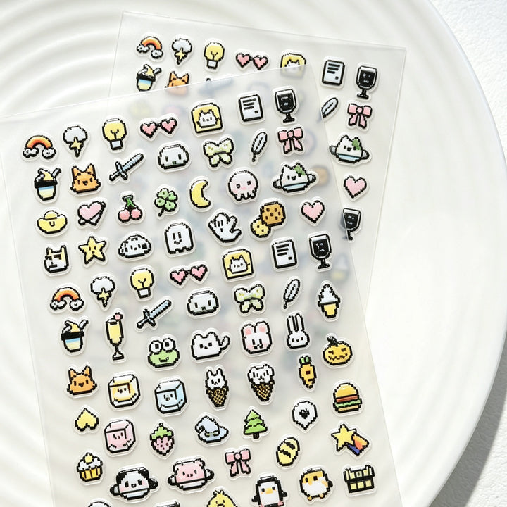 Playful Character Nail Art Stickers