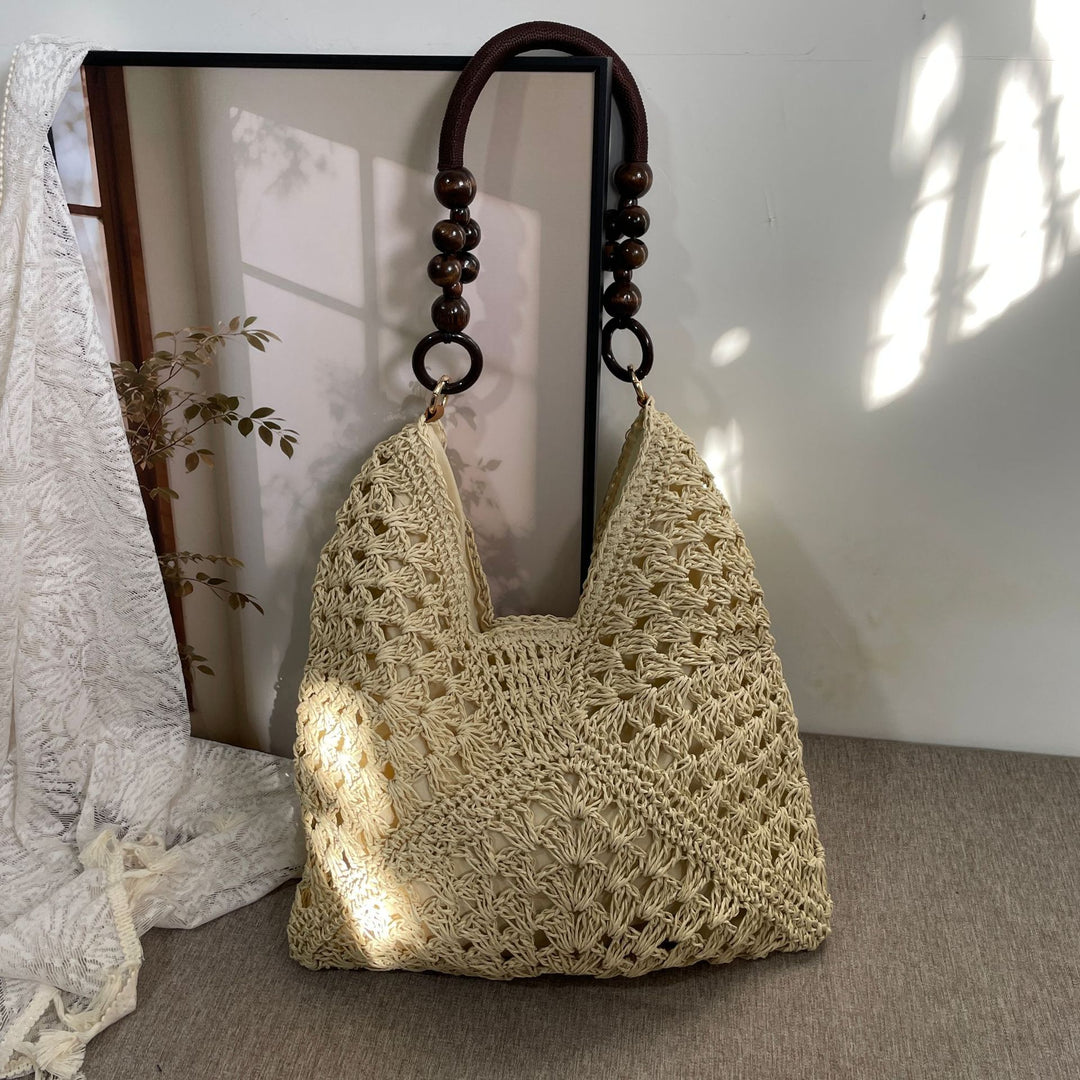 Hand-knotted Tote Bag in Boho Style Kalsten
