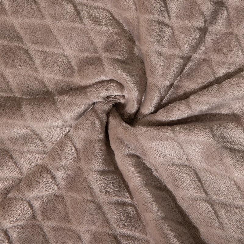 Premium Fleece Diamond Quilted Throw Blanket