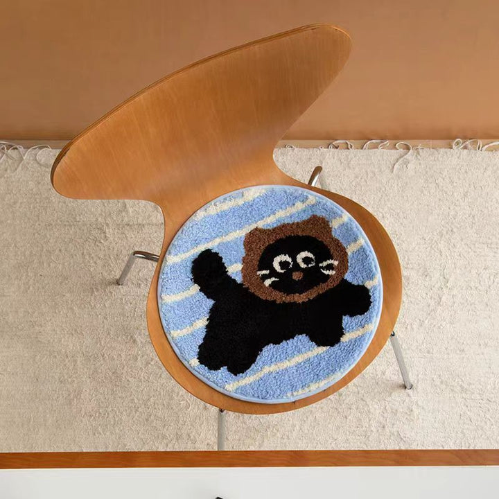 Apple-Themed Plush Bath Mat Kalsten
