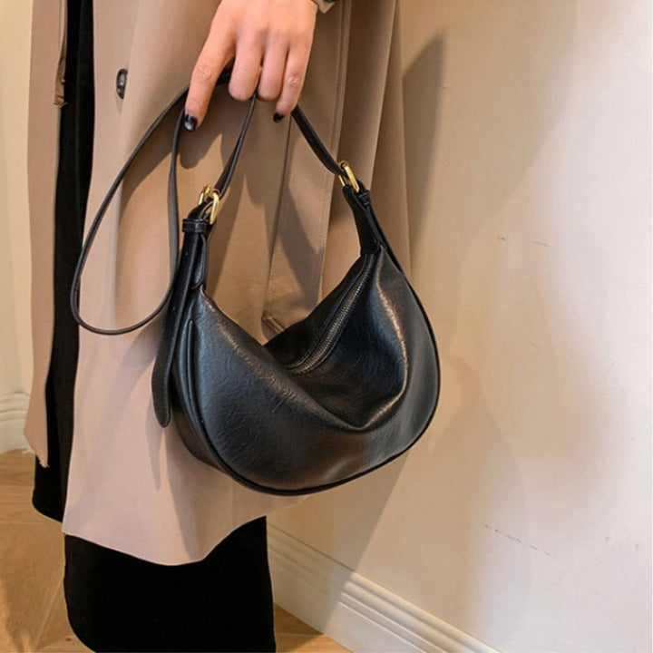 Sleek Crescent Shaped Crossbody Bag Kalsten
