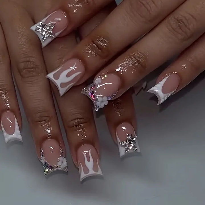 Artistic 3D Decorated Press-On Nails Kalsten