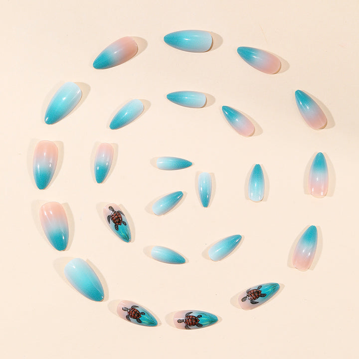 Artistic Sea Turtle Nail Art Kalsten