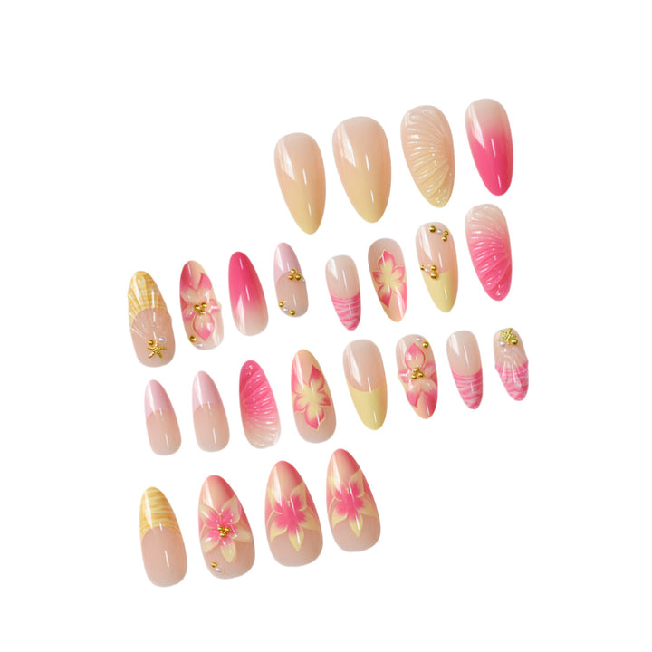 Artistic 3D Shell Press-On Nail Set Kalsten