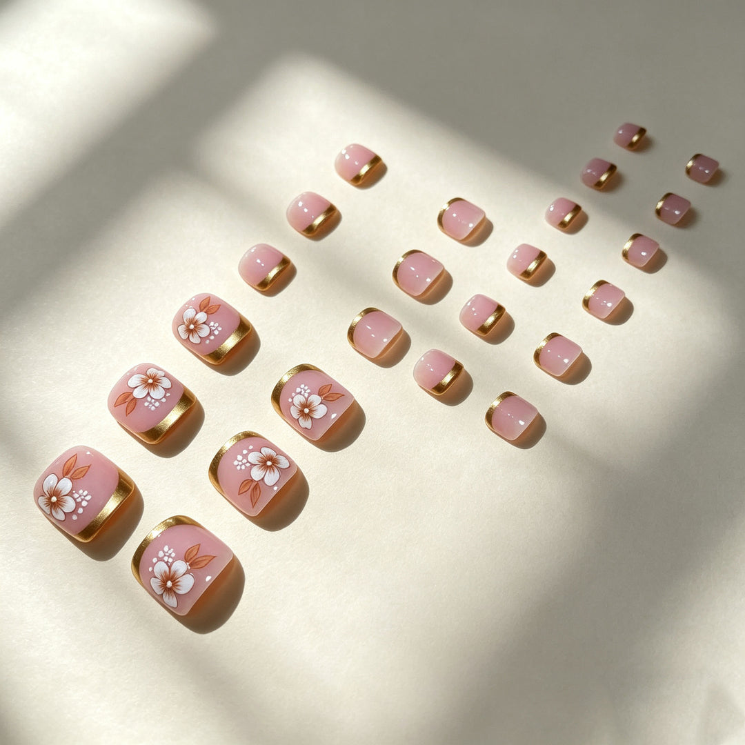 Elegant Floral Pedicure Art Set Kalsten