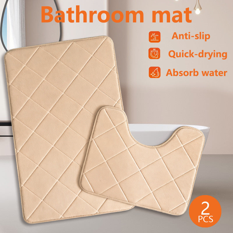 Luxury Quick-Drying Bathroom Mat Set Kalsten
