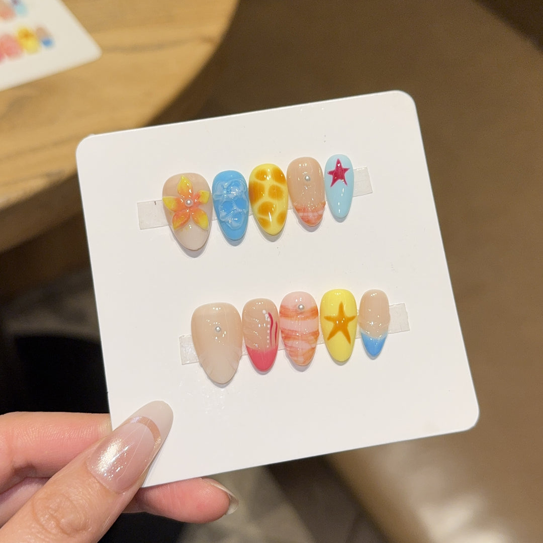 Creative Art Nails with Colorful Designs Kalsten