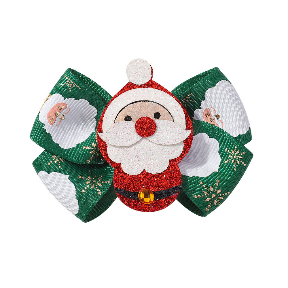 Festive Holiday Hair Bow Clip Kalsten