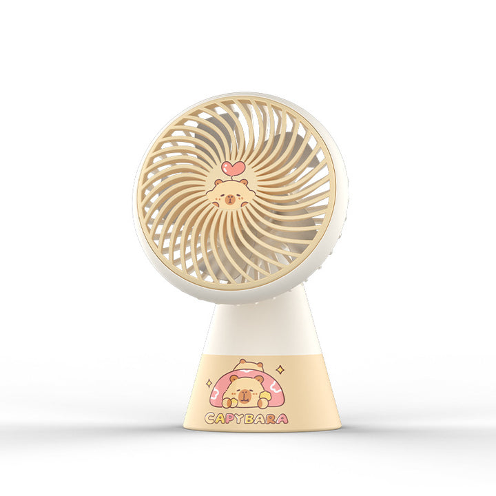 Women Portable Hand Fan in Creative Capybara Design Kalsten
