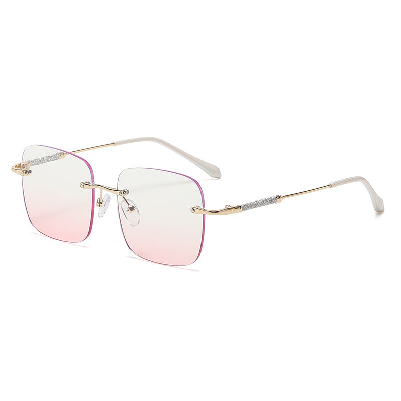 Ladies elegant square sunglasses with sparkling accents Kalsten