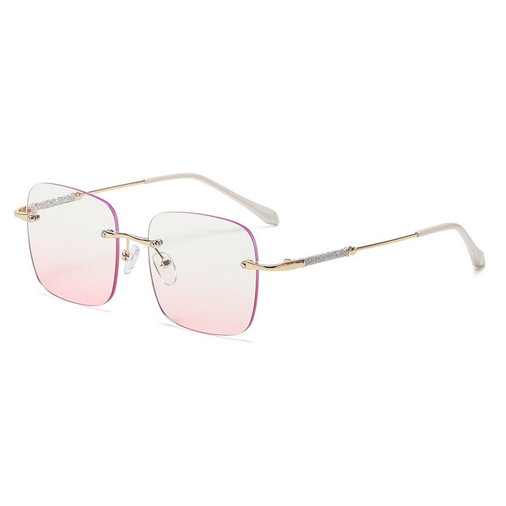 Ladies elegant square sunglasses with sparkling accents Kalsten