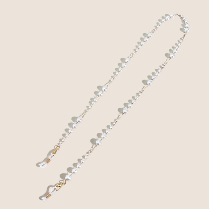 Elegant Pearl-Accented Eyewear Chain Kalsten