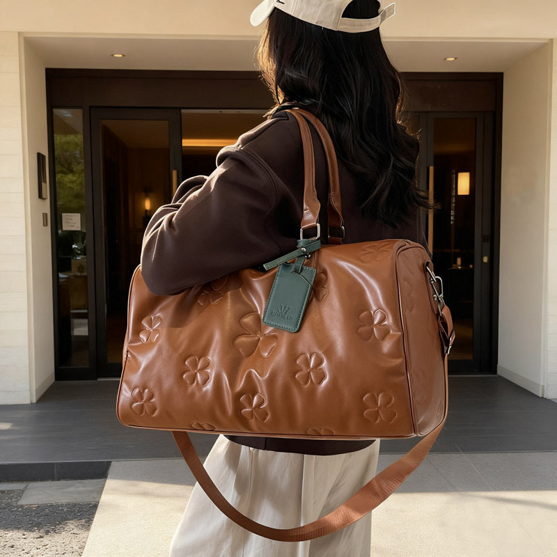 Stylish Embossed Travel Duffel Bag Kalsten