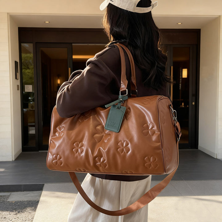 Stylish Embossed Travel Duffel Bag Kalsten