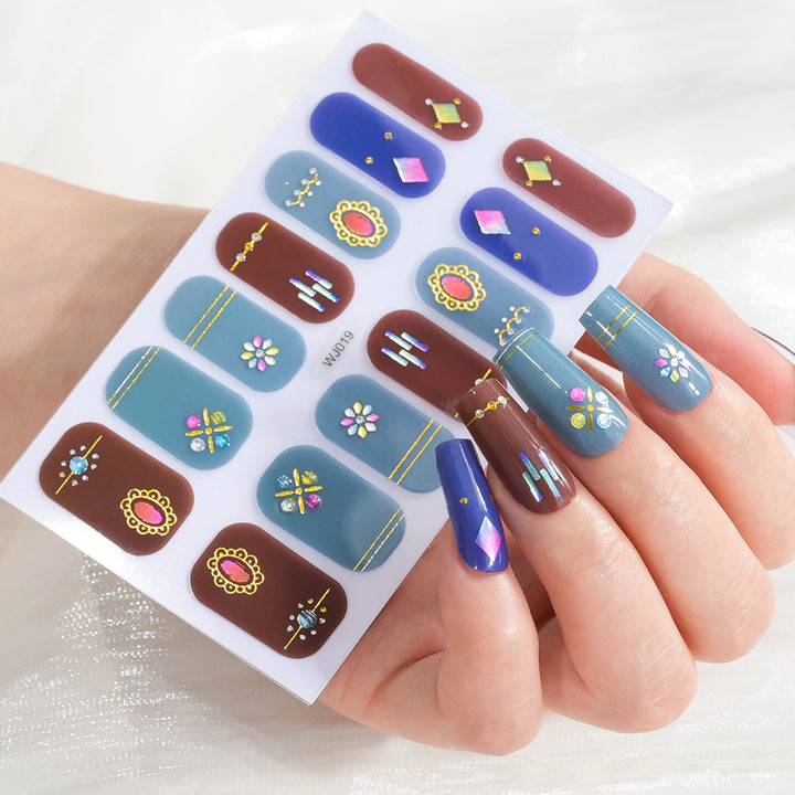Festive Decorative Nail Art Sheet