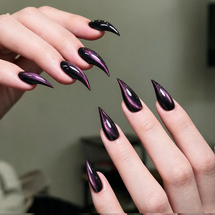 Artistic Stiletto Press-On Nail Set with Glossy Finish Kalsten