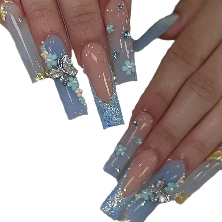 Decorative 3D Floral Nail Art Extensions