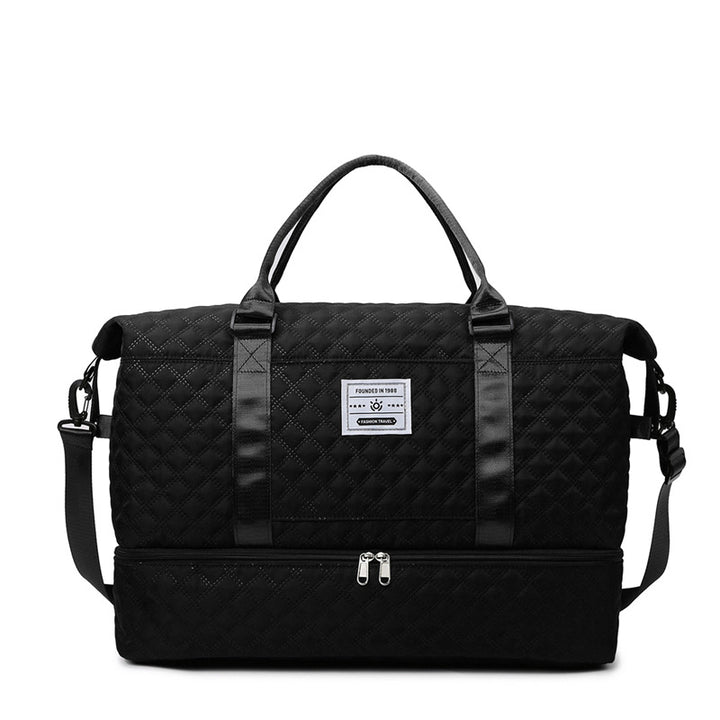 Quilted Multi-Pocket Travel Duffle Kalsten