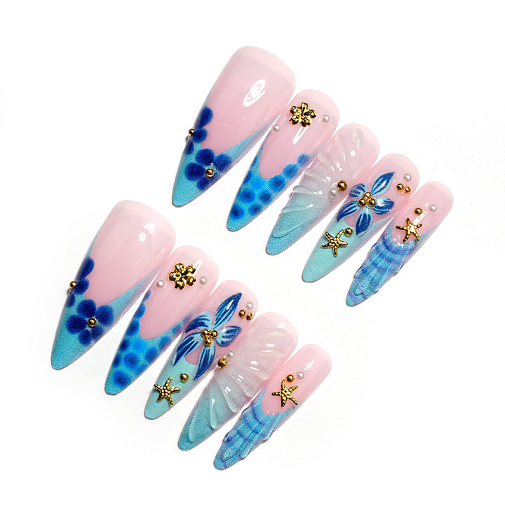 Detailed Artistic Nail Design Set