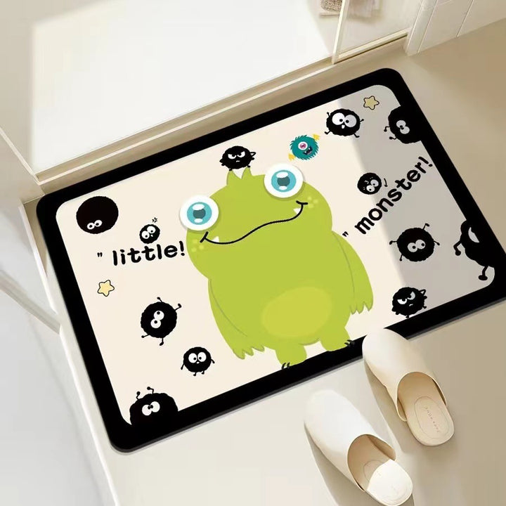 Playful Monster-Themed Bath Mat Kalsten