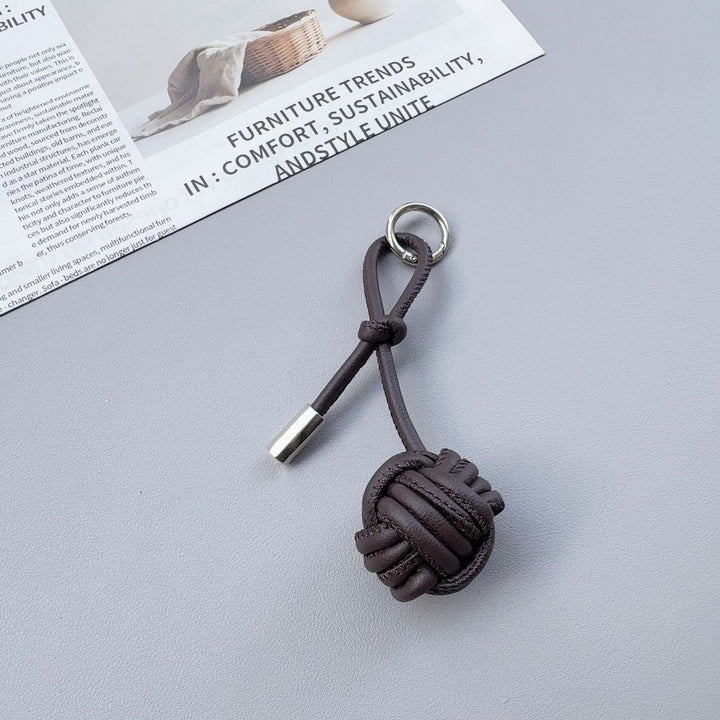 Stylish Knotted Leather Keychain Kalsten