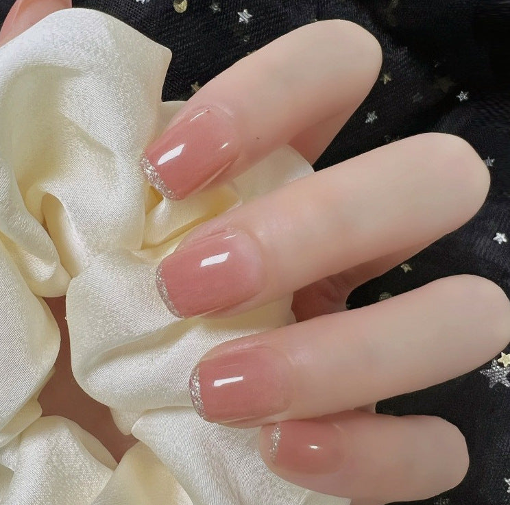 Elegant Glossy Nail Extensions