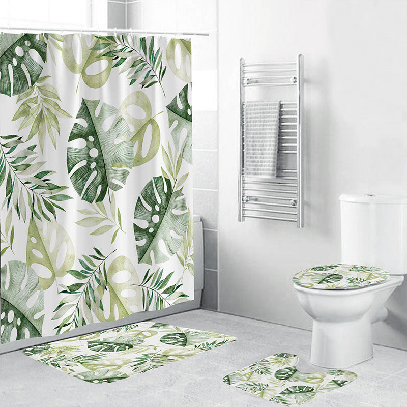 Tropical Plant Bathroom Set Kalsten
