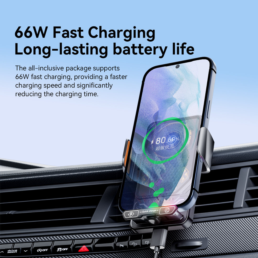 Unisex Smartphone holder with fast charging function and integrated safety device Kalsten