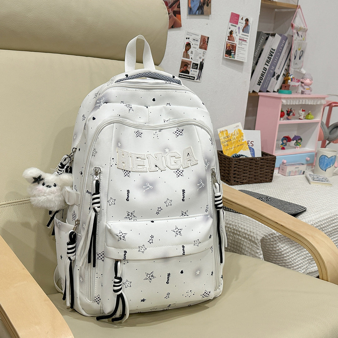 Stylish Multi-Functional Backpack with Decorative Accents Kalsten