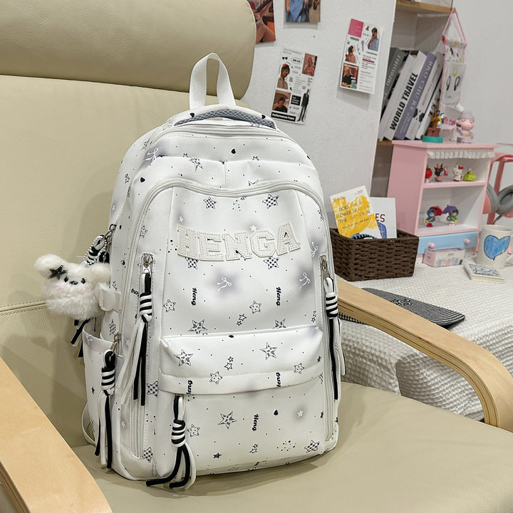 Stylish Multi-Functional Backpack with Decorative Accents Kalsten