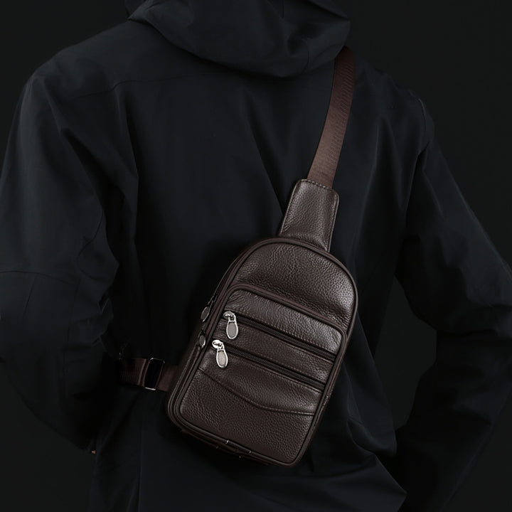 Durable Leather Sling Bag