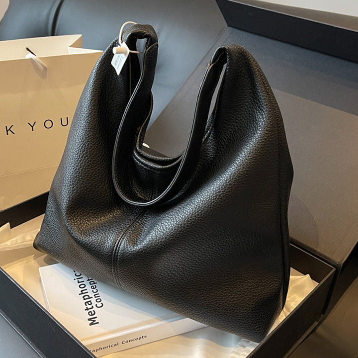 Elegant Soft Leather Hobo Bag Kalsten