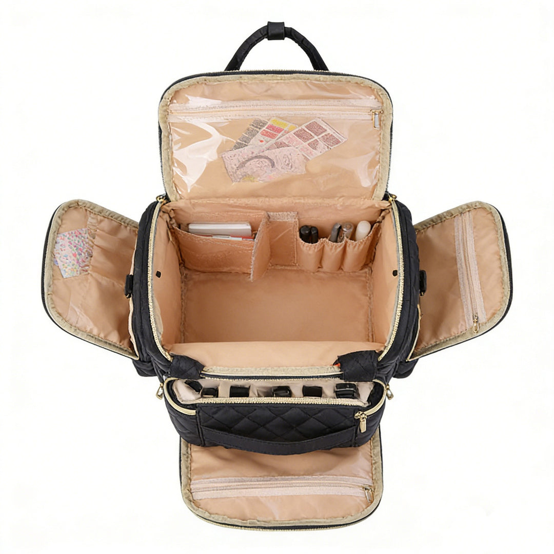 Quilted Multi-Pocket Backpack Kalsten