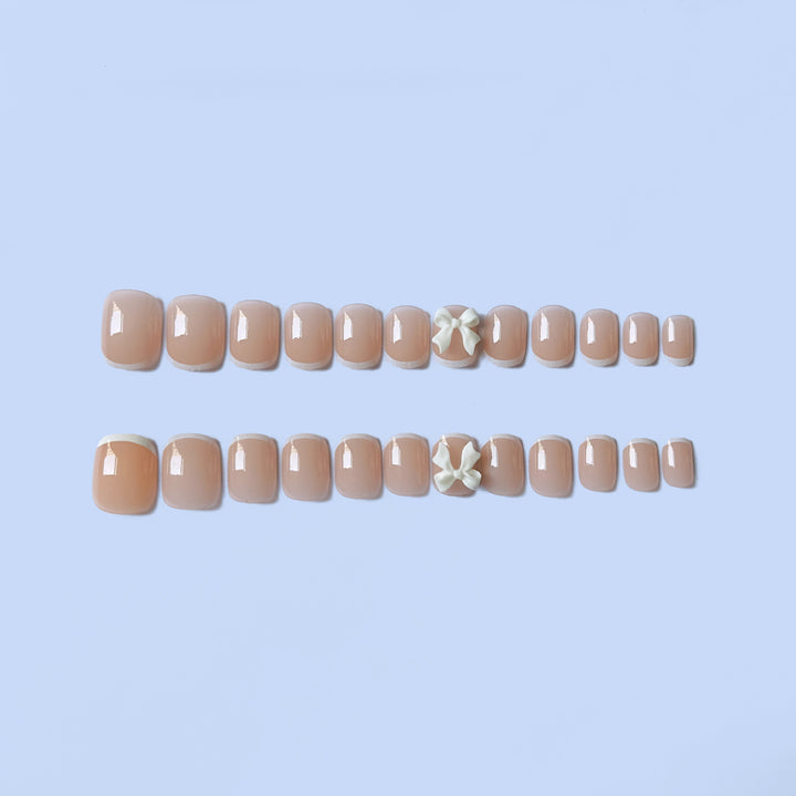Decorative Nail Art Set with Bow Accents