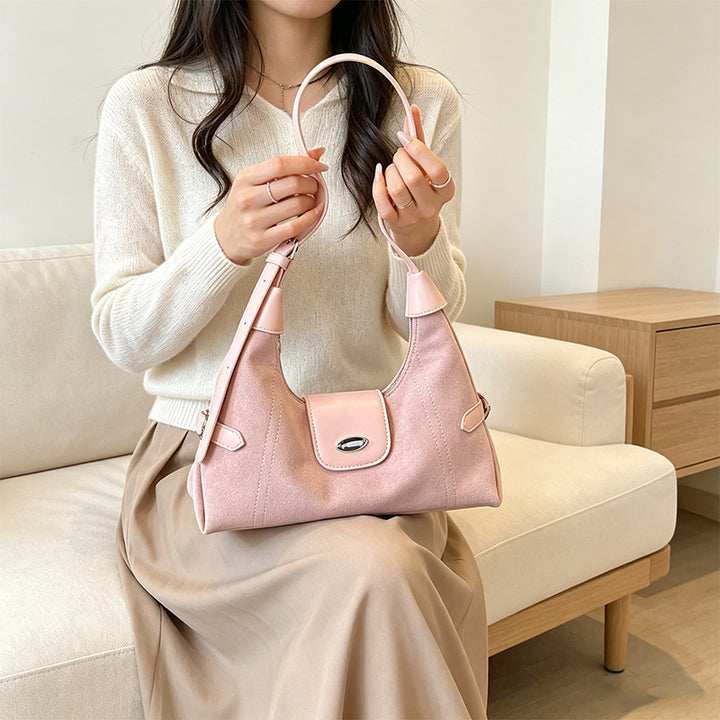 Stylish Suede Shoulder Bag Kalsten