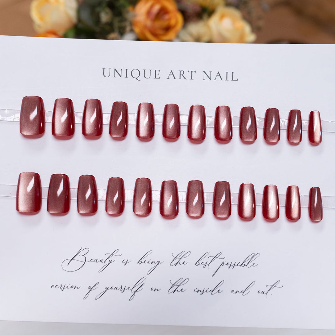 Premium Press-On Nail Set with Glossy Finish
